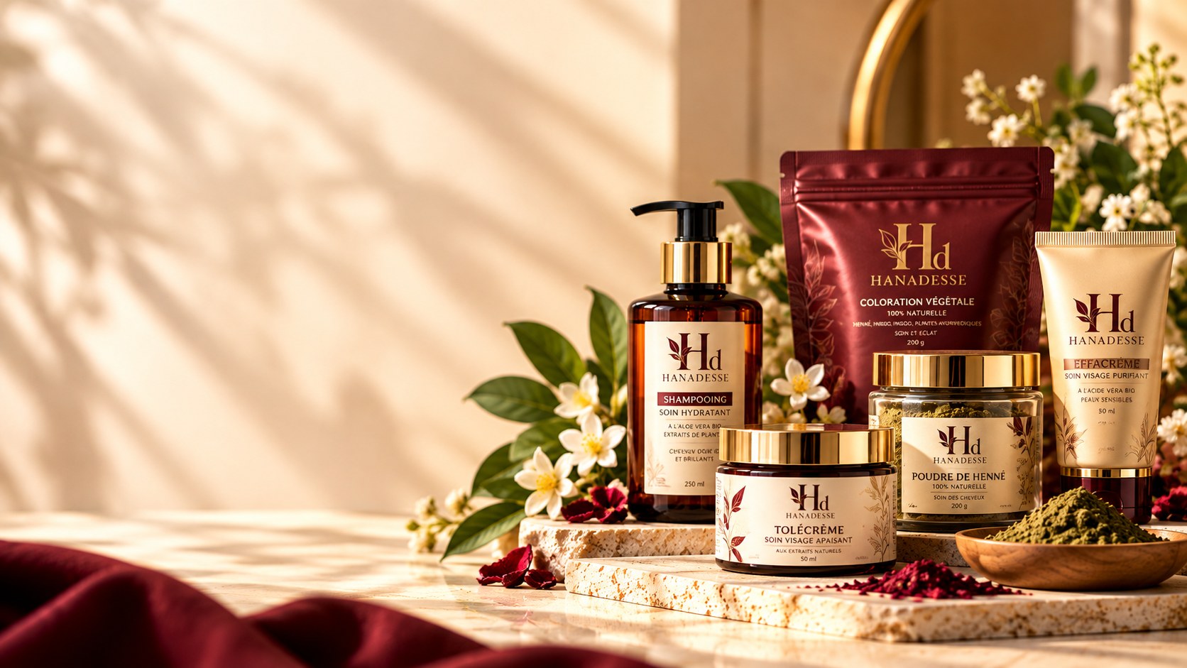 HANADESSE Pflege: Shampoo, Pflanzenfarben und Gesichtspflege (vorläufiges Bild)